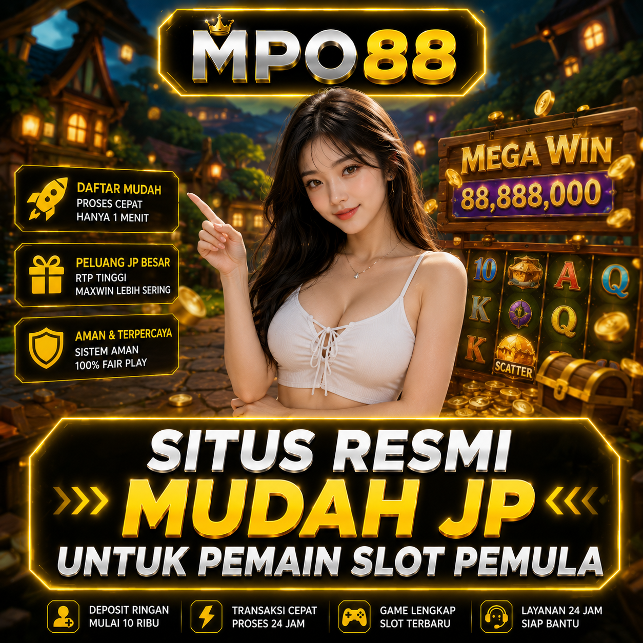 MPO88 : Situs Resmi Mudah JP untuk Pemain Slot Pemula